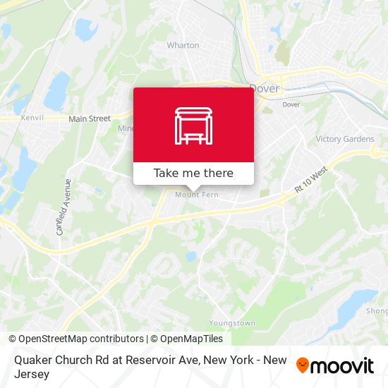 Mapa de Quaker Church Rd at Reservoir Ave