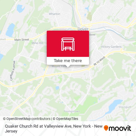 Quaker Church Rd at Valleyview Ave map