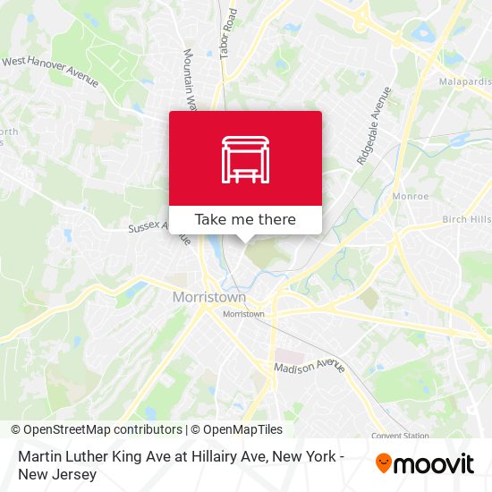 Martin Luther King Ave at Hillairy Ave map