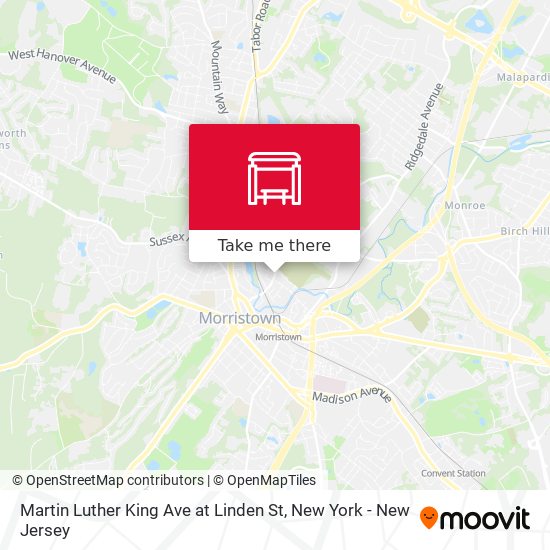 Martin Luther King Ave at Linden St map