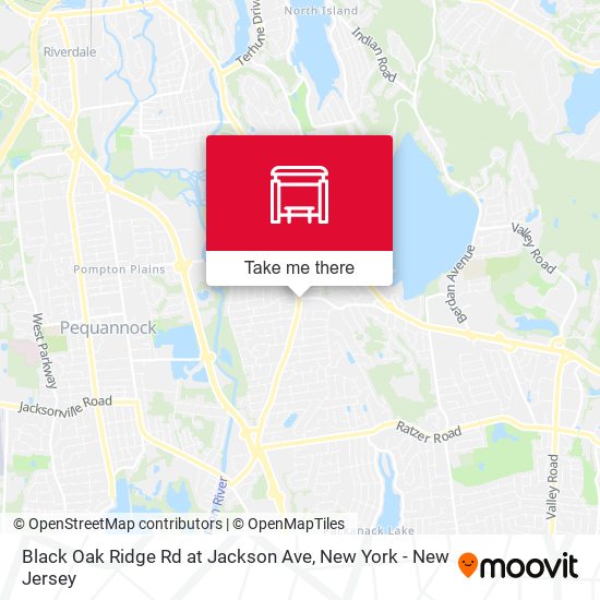 Black Oak Ridge Rd at Jackson Ave map