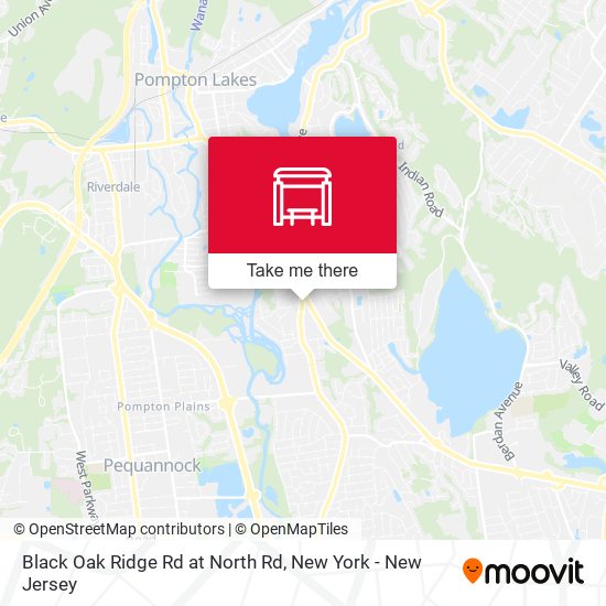 Black Oak Ridge Rd at North Rd map