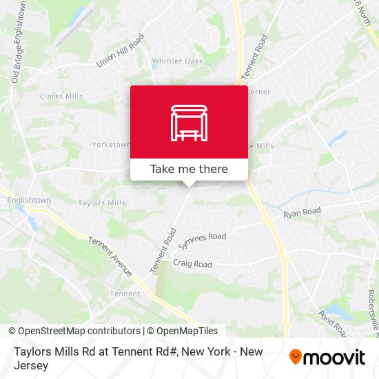 Taylors Mills Rd at Tennent Rd# map