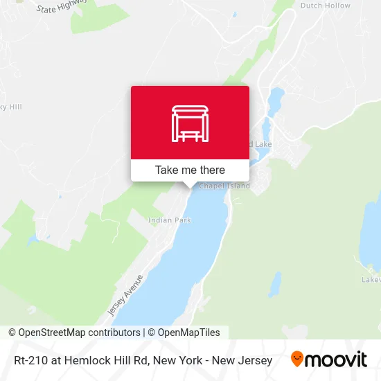 Rt-210 at Hemlock Hill Rd map