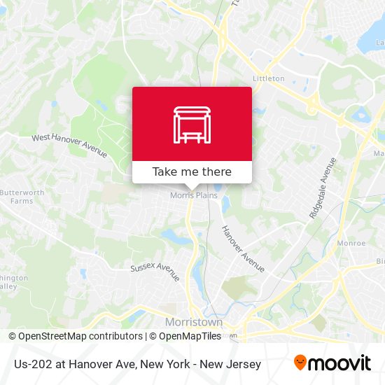 Mapa de Us-202 at Hanover Ave