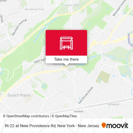 Rt-22 at New Providence Rd map