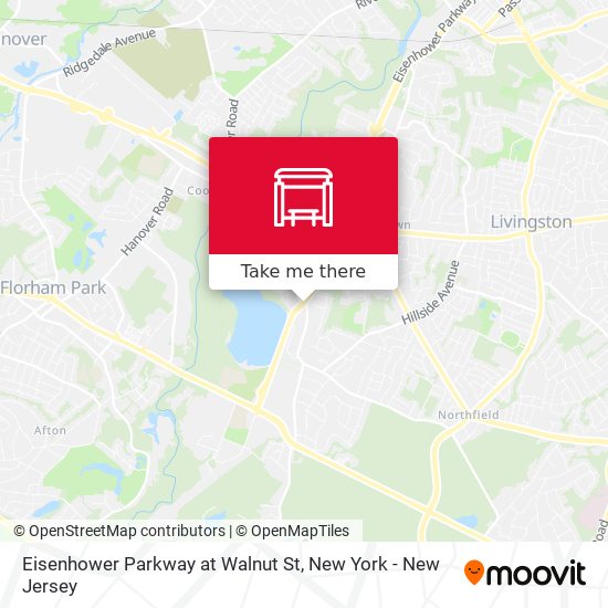 Eisenhower Parkway at Walnut St map