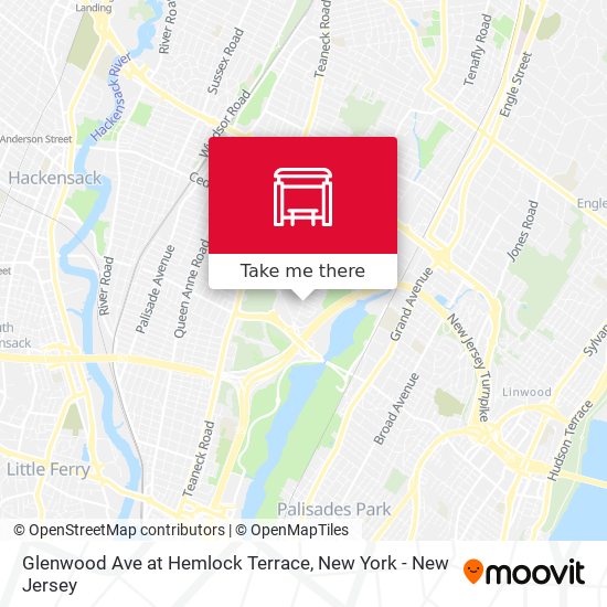 Mapa de Glenwood Ave at Hemlock Terrace