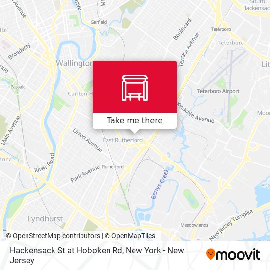Mapa de Hackensack St at Hoboken Rd
