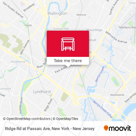 Ridge Rd at Passaic Ave map