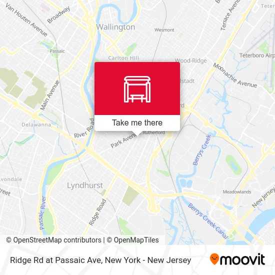 Ridge Rd at Passaic Ave map