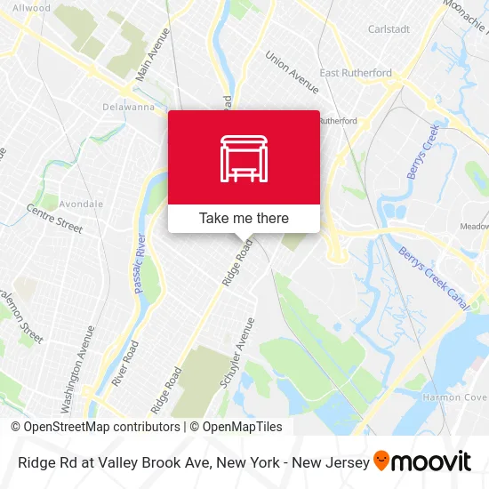 Ridge Rd at Valley Brook Ave map