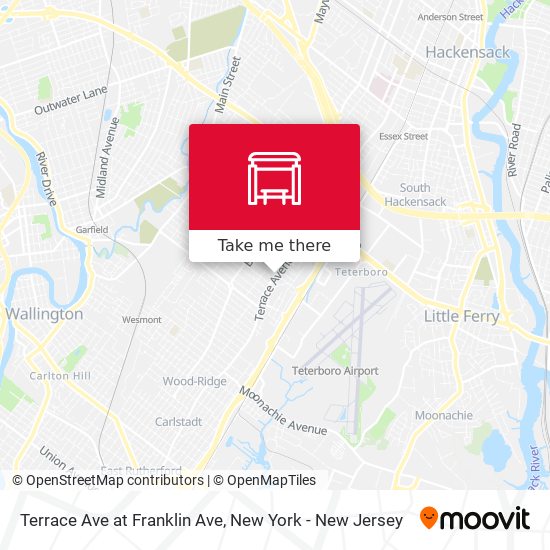 Terrace Ave at Franklin Ave map