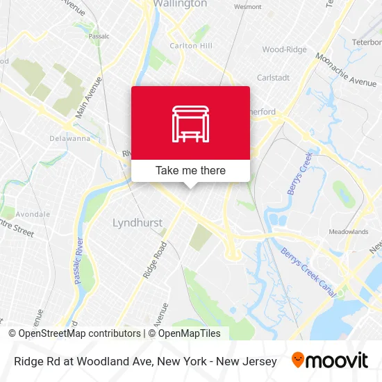 Ridge Rd at Woodland Ave map