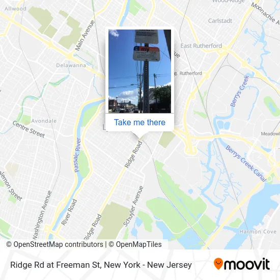 Ridge Rd at Freeman St map