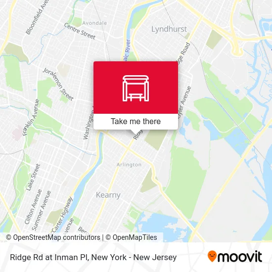 Ridge Rd at Inman Pl map