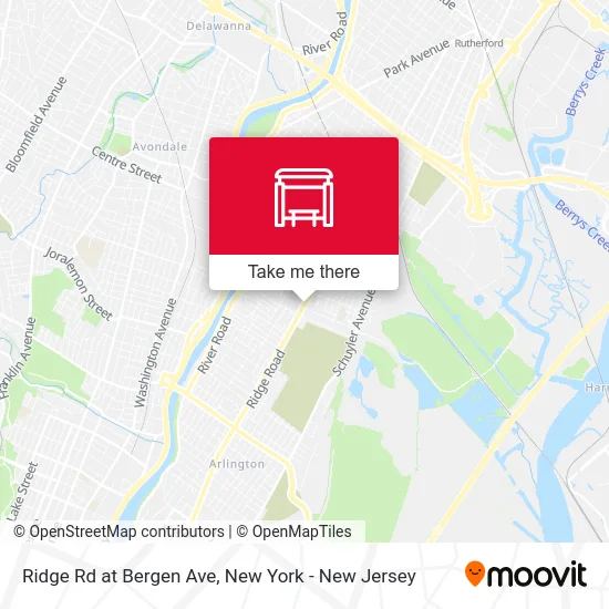 Ridge Rd at Bergen Ave map