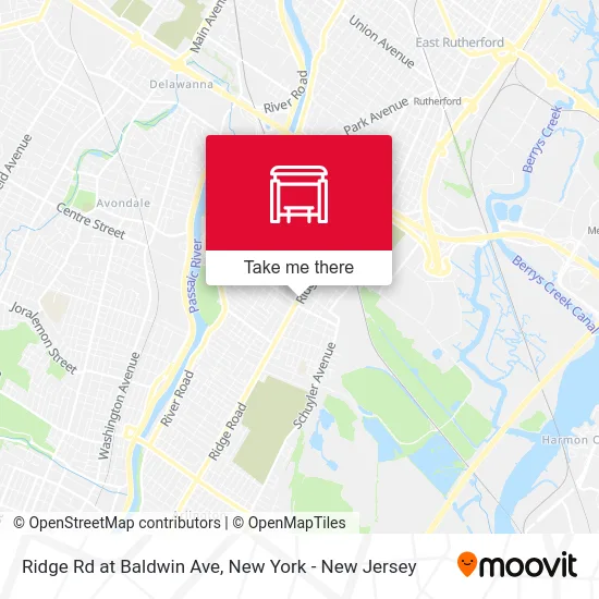 Ridge Rd at Baldwin Ave map