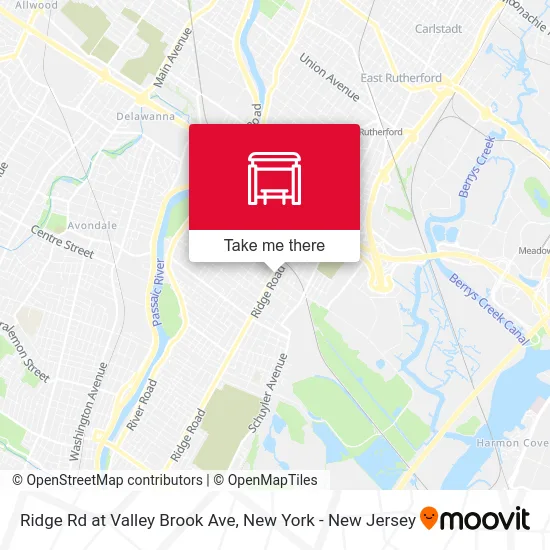 Ridge Rd at Valley Brook Ave map