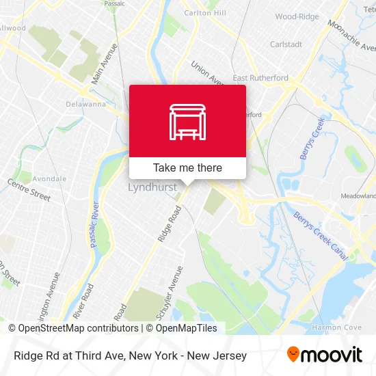 Ridge Rd at Third Ave map