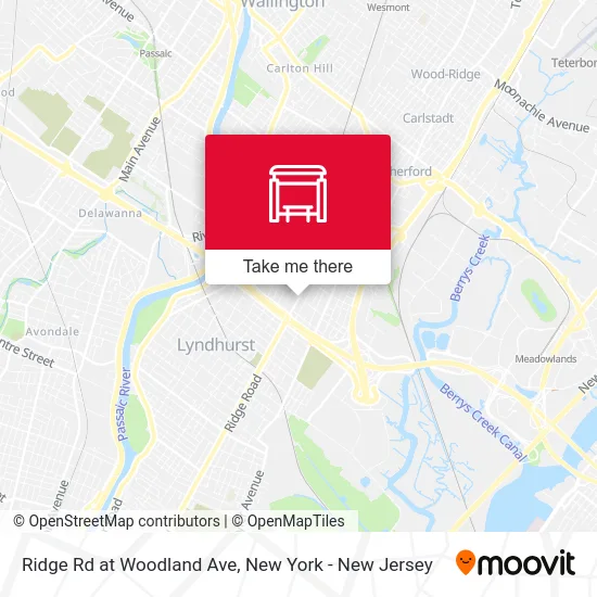 Ridge Rd at Woodland Ave map