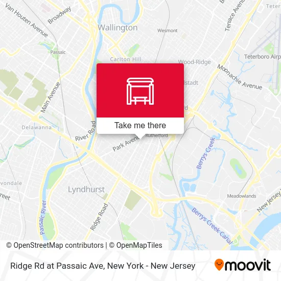 Ridge Rd at Passaic Ave map