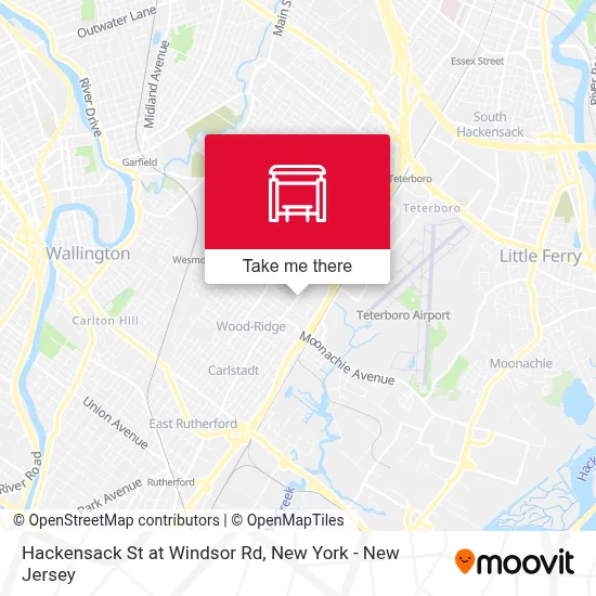 Hackensack St at Windsor Rd map