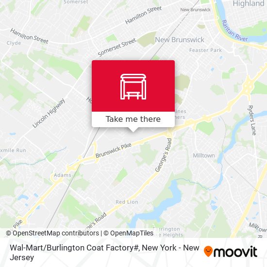Wal-Mart / Burlington Coat Factory# map