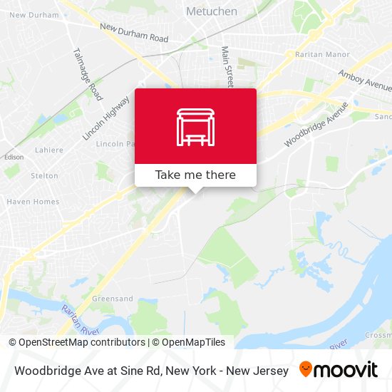 Mapa de Woodbridge Ave at Sine Rd