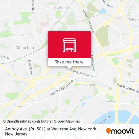 Amboy Ave. (Rt. 501) at Waltuma Ave map