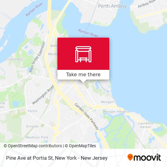 Mapa de Pine Ave at Portia St