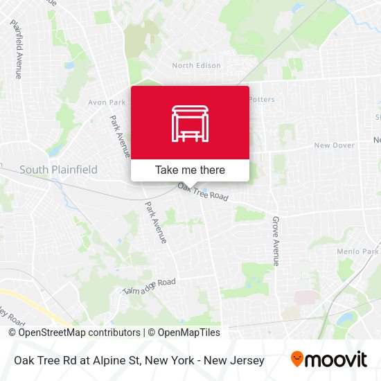 Mapa de Oak Tree Rd at Alpine St