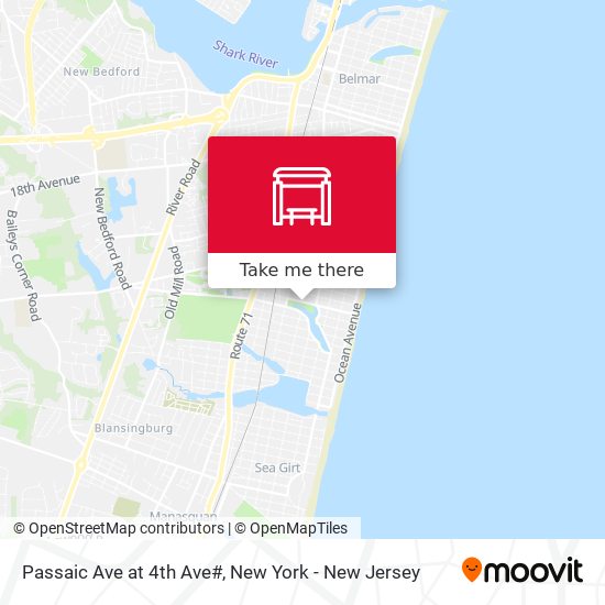 Mapa de Passaic Ave at 4th Ave#