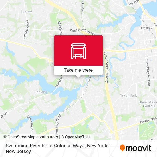 Swimming River Rd at Colonial Way# map