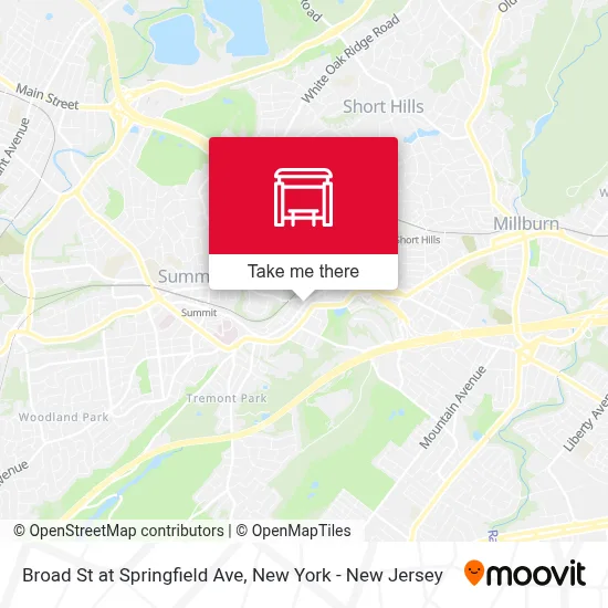 Broad St at Springfield Ave map