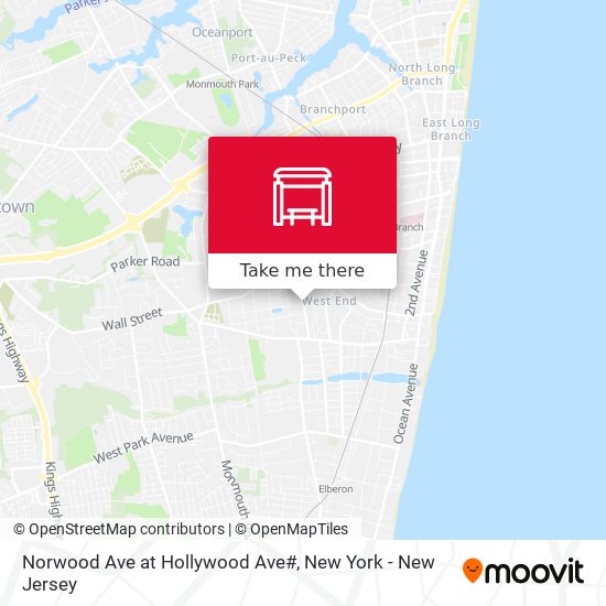 Norwood Ave at Hollywood Ave# map