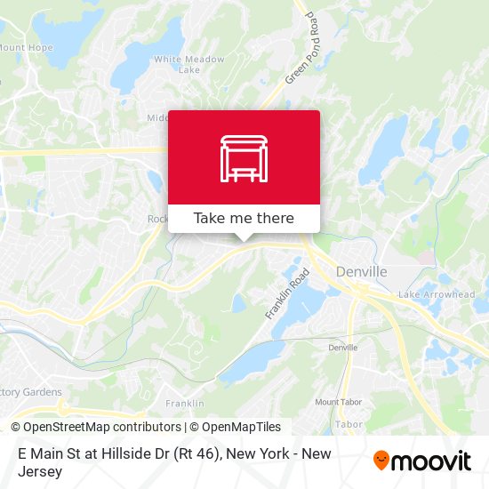 E Main St at Hillside Dr (Rt 46) map