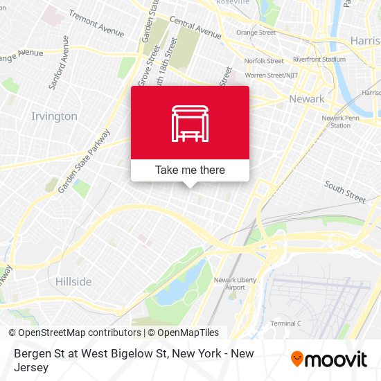 Bergen St at West Bigelow St map