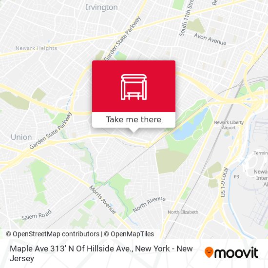 Maple Ave 313' N Of Hillside Ave. map