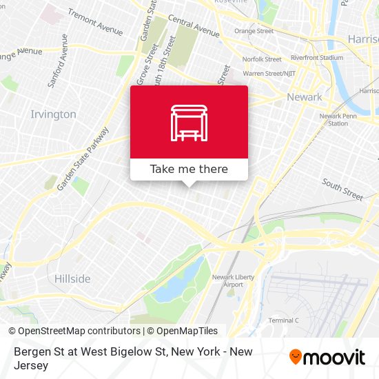 Bergen St at West Bigelow St map