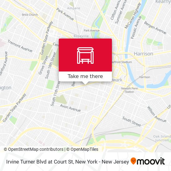 Mapa de Irvine Turner Blvd at Court St