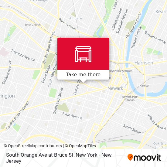 South Orange Ave at Bruce St map