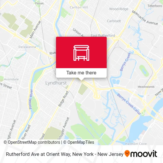 Rutherford Ave at Orient Way map