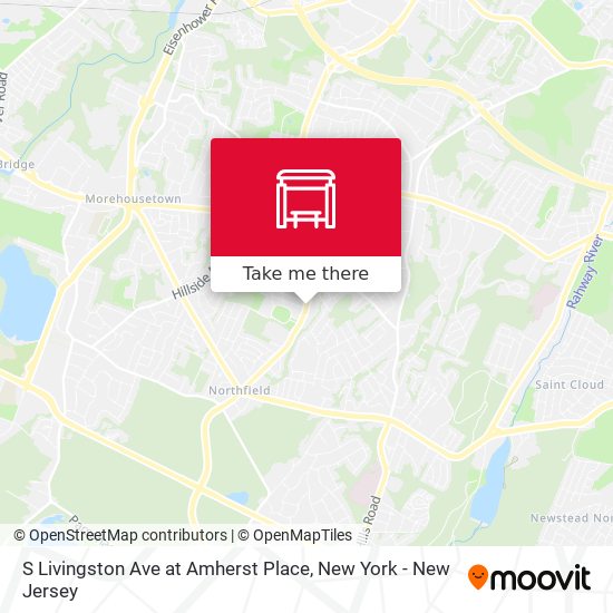 S Livingston Ave at Amherst Place map