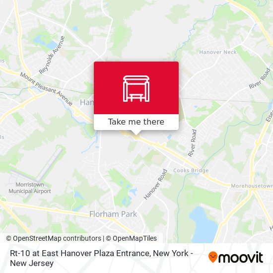 Mapa de Rt-10 at East Hanover Plaza Entrance