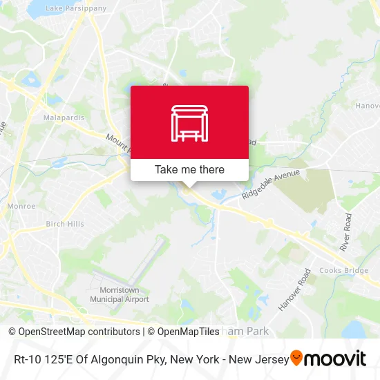 Rt-10 125'E Of Algonquin Pky map