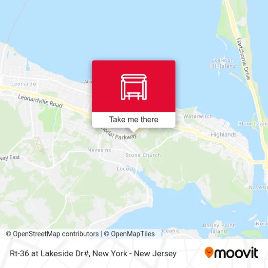 Rt-36 at Lakeside Dr# map