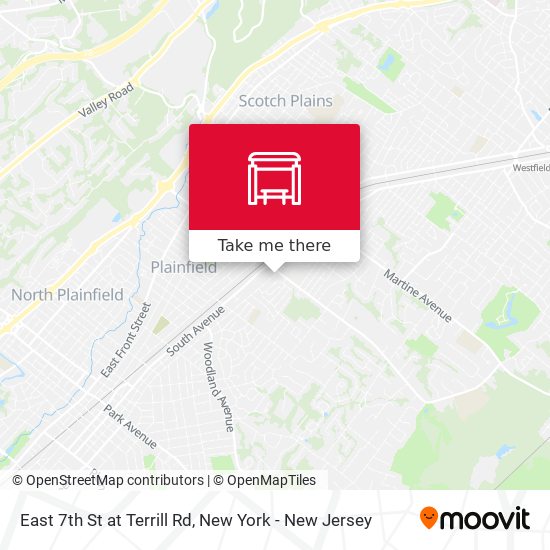 Mapa de East 7th St at Terrill Rd
