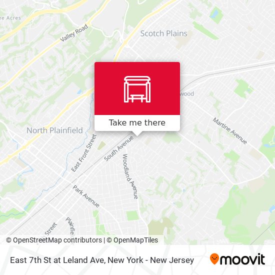 Mapa de East 7th St at Leland Ave