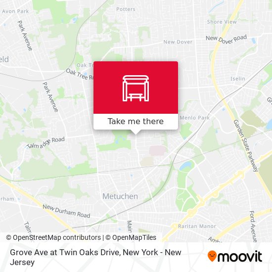 Mapa de Grove Ave at Twin Oaks Drive